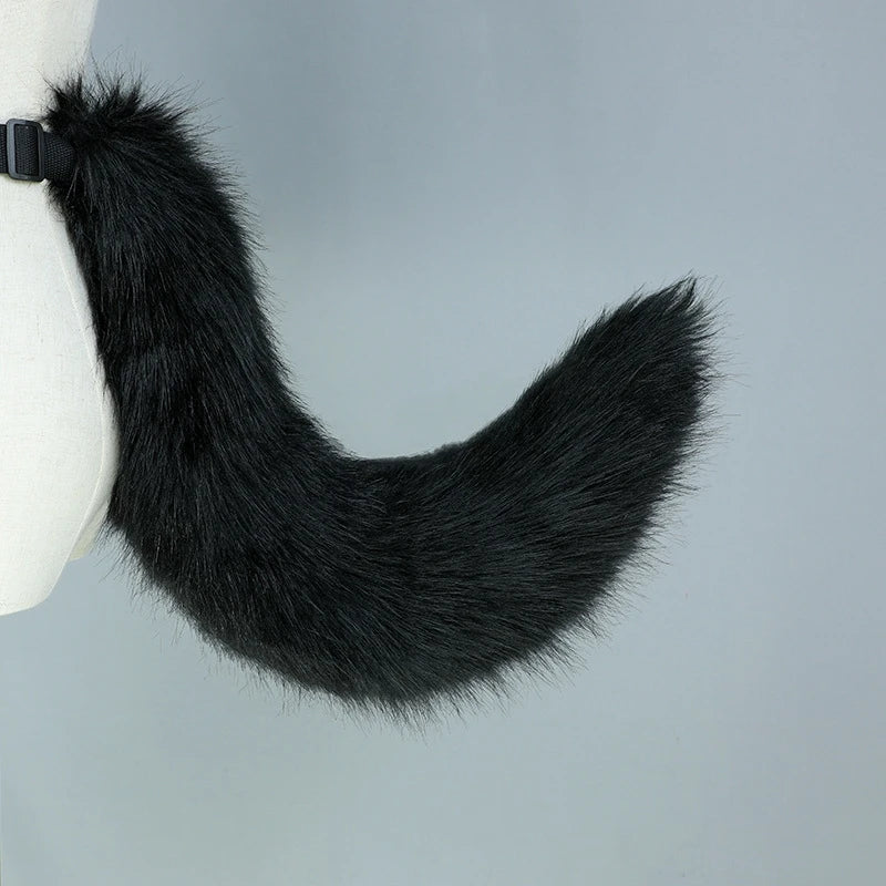 New Adjustable Belt Handmade Imitation Dog Tail Adult Night Party Cute Role Cosplay Outfit Plush Fox Tail Pros