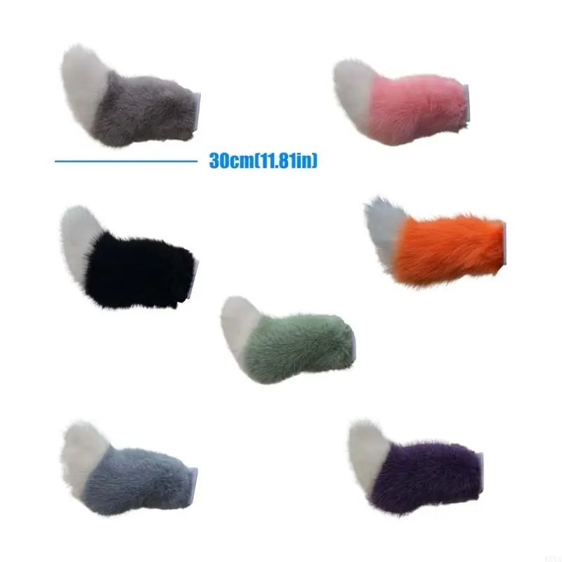 Realistic Animal Tail Car Accessory With Wireless Remote Control And USB Rechargeable For Vehicle Decoration D7YA