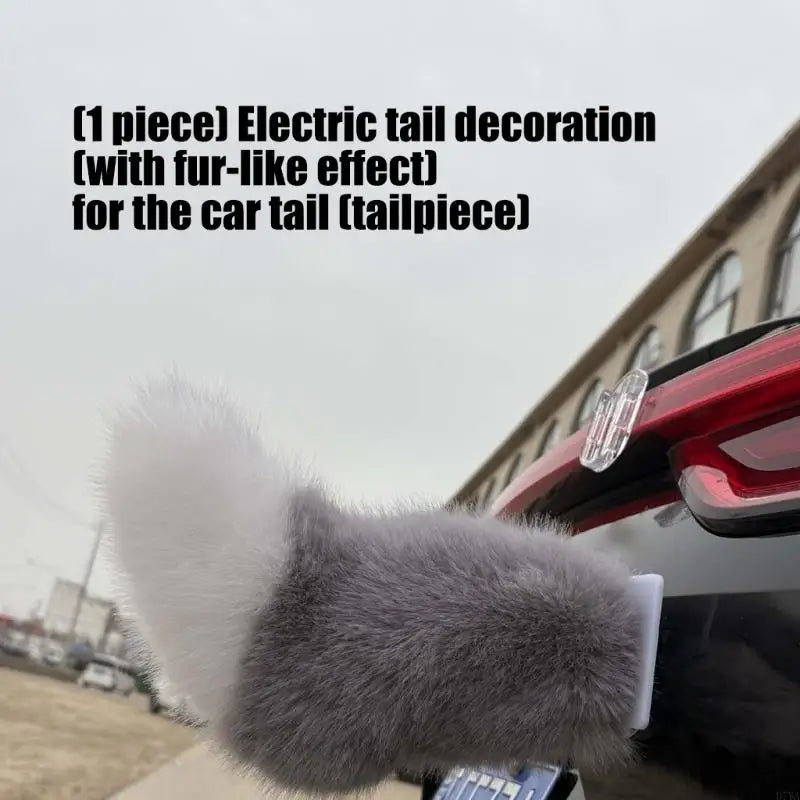 Realistic Animal Tail Car Accessory With Wireless Remote Control And USB Rechargeable For Vehicle Decoration D7YA