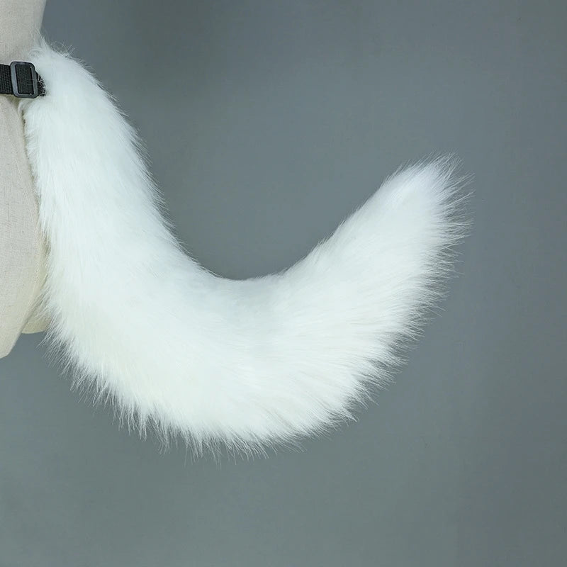 New Adjustable Belt Handmade Imitation Dog Tail Adult Night Party Cute Role Cosplay Outfit Plush Fox Tail Pros