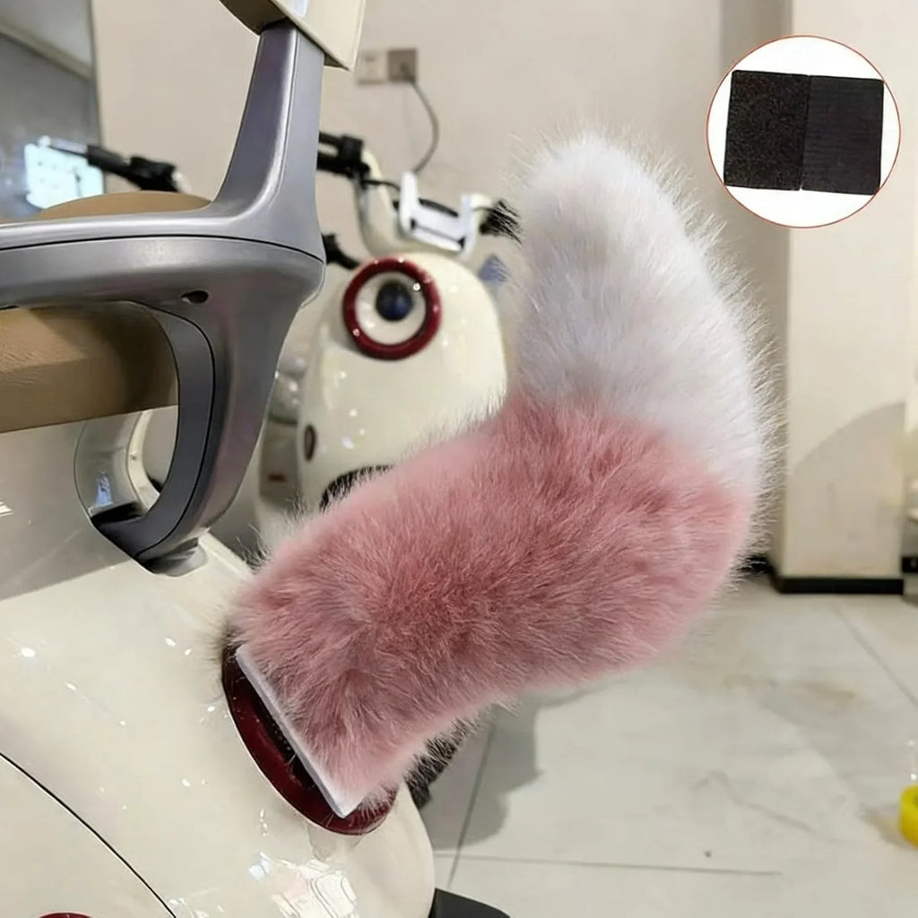 Electric Wagging Animal Tail for Car Motorcycle Decor Remote Controlled shake Plush Tail Funny Auto Accessory Fox Tail Ornament