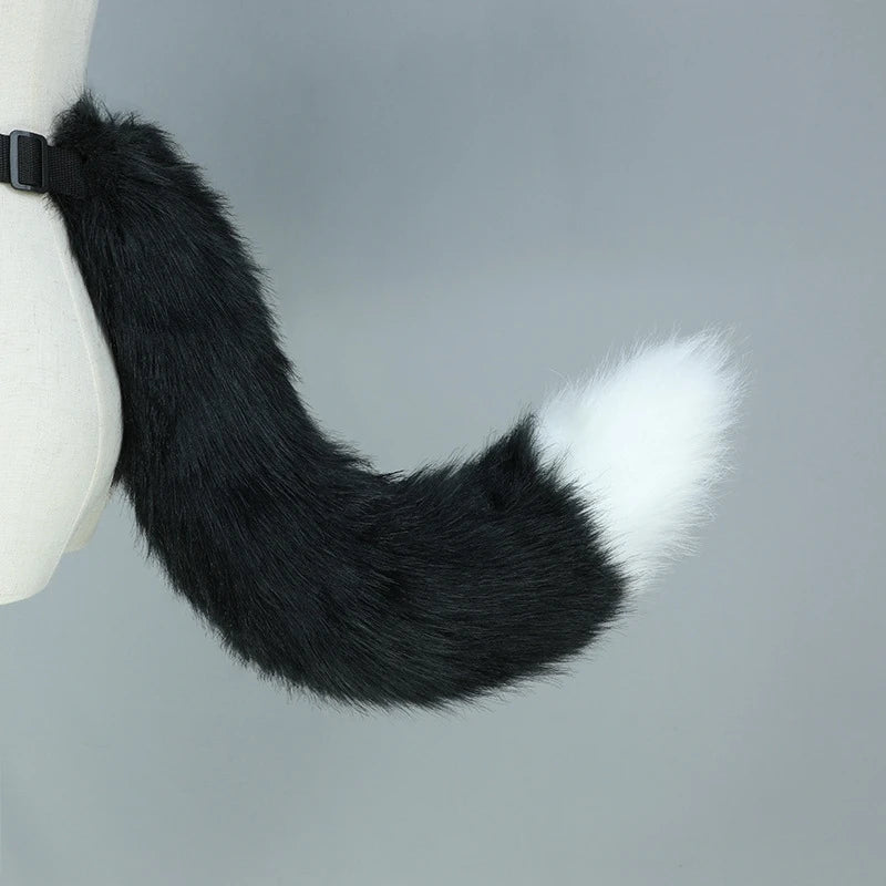 New Adjustable Belt Handmade Imitation Dog Tail Adult Night Party Cute Role Cosplay Outfit Plush Fox Tail Pros