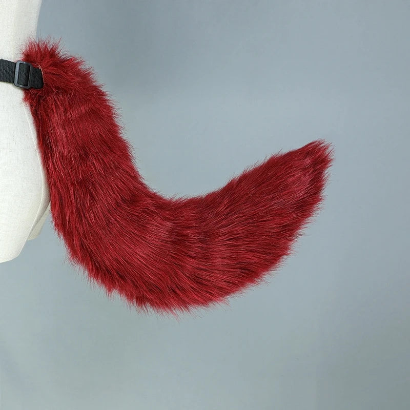 New Adjustable Belt Handmade Imitation Dog Tail Adult Night Party Cute Role Cosplay Outfit Plush Fox Tail Pros