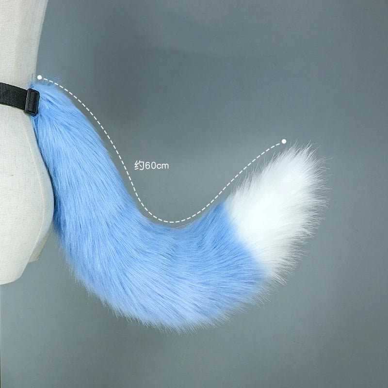 New Adjustable Belt Handmade Imitation Dog Tail Adult Night Party Cute Role Cosplay Outfit Plush Fox Tail Pros