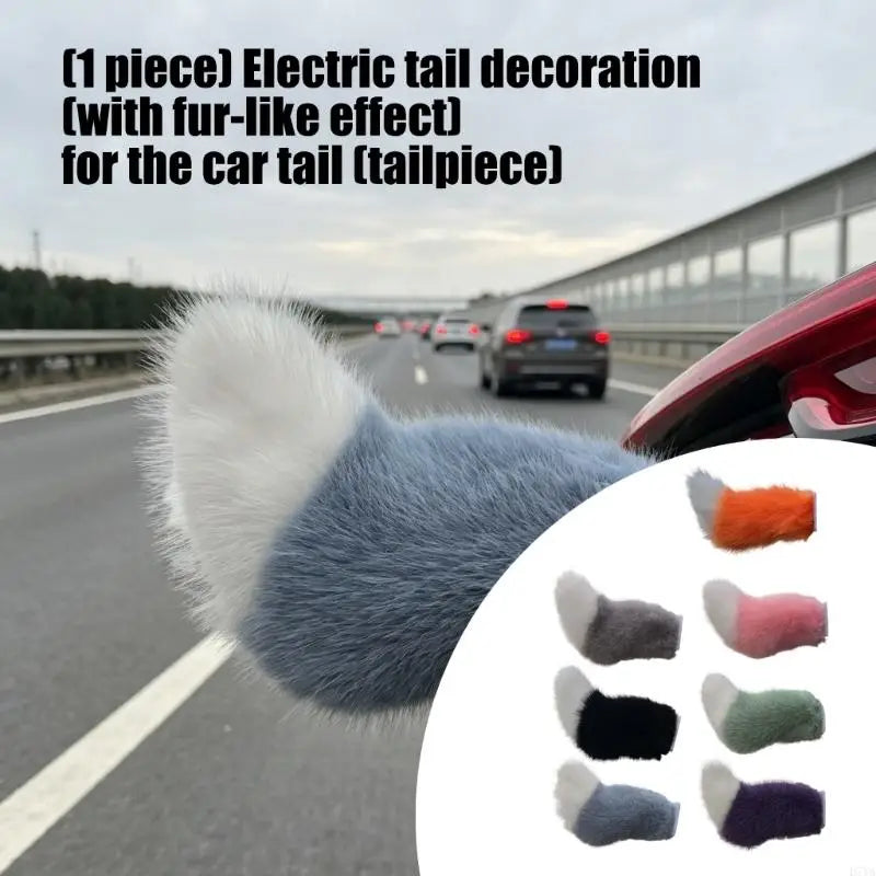 Realistic Animal Tail Car Accessory With Wireless Remote Control And USB Rechargeable For Vehicle Decoration D7YA