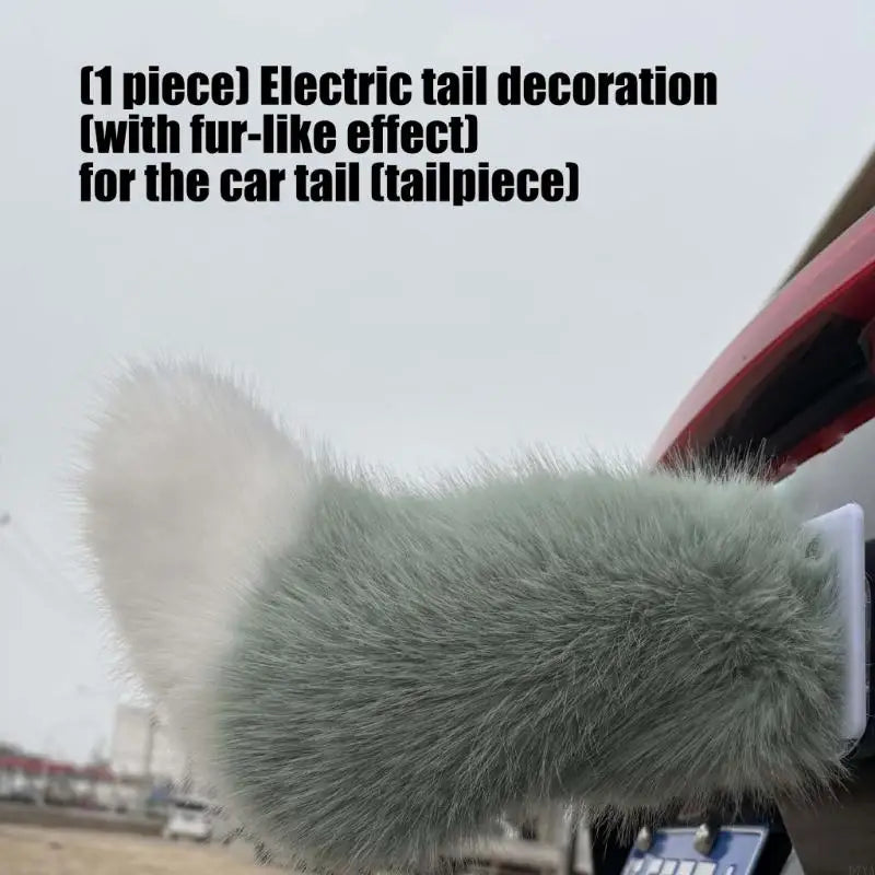 Realistic Animal Tail Car Accessory With Wireless Remote Control And USB Rechargeable For Vehicle Decoration D7YA