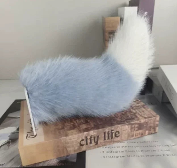 Electric Wagging Animal Tail for Car Motorcycle Decor Remote Controlled shake Plush Tail Funny Auto Accessory Fox Tail Ornament