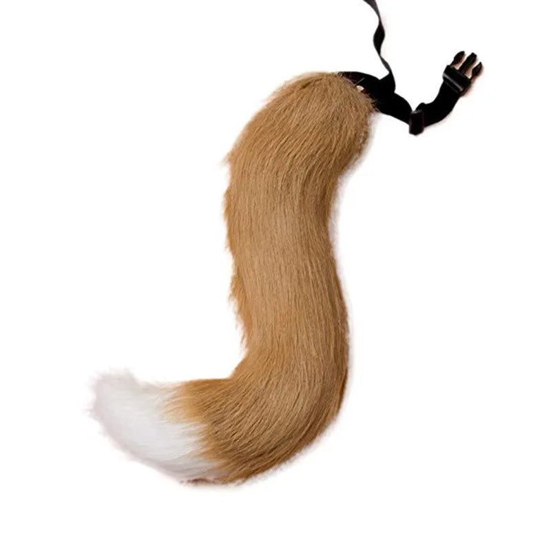 A Costume Prop Anime Animal Tail Cosplay Costume Prop Cat Plush Tail Cosplay Party Accessories