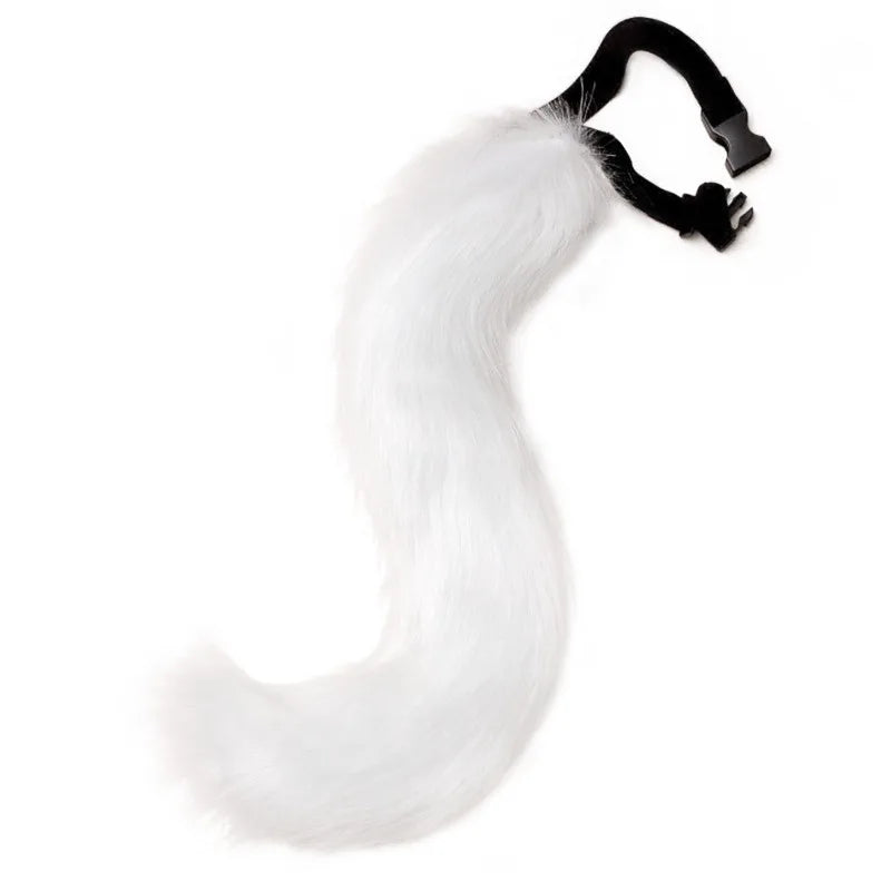 A Costume Prop Anime Animal Tail Cosplay Costume Prop Cat Plush Tail Cosplay Party Accessories