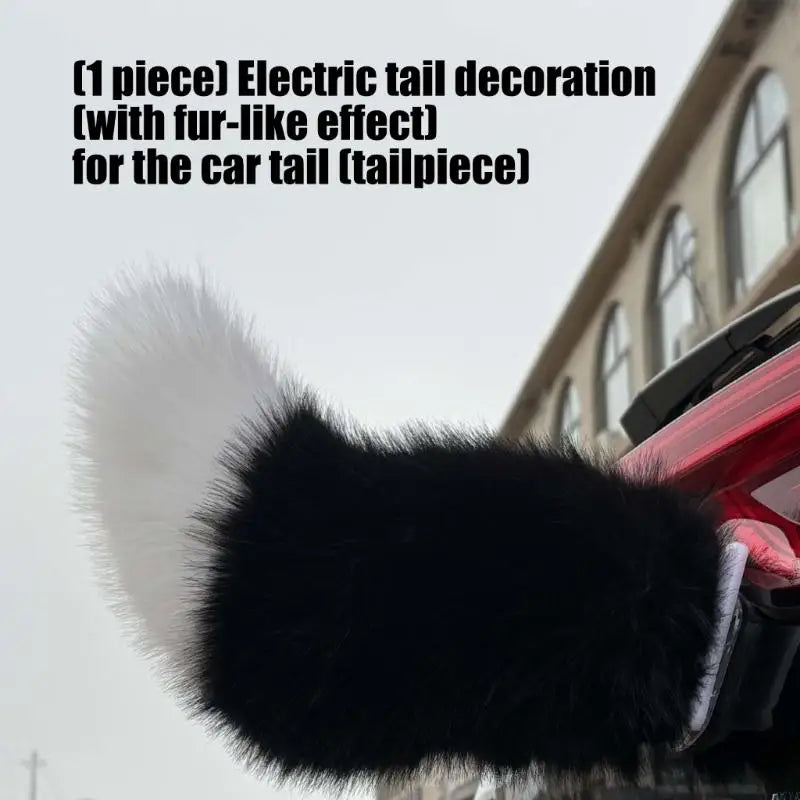 Realistic Animal Tail Car Accessory With Wireless Remote Control And USB Rechargeable For Vehicle Decoration D7YA