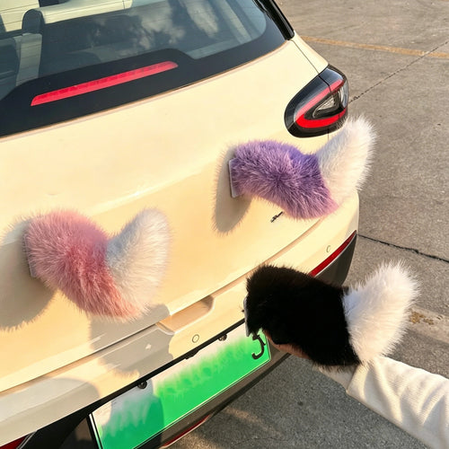 Electric Wagging Animal Tail for Car Motorcycle Decor Remote Controlled shake Plush Tail Funny Auto Accessory Fox Tail Ornament